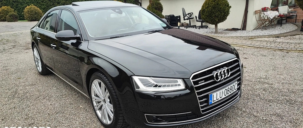 Audi A8 cena 127700 przebieg: 77200, rok produkcji 2015 z Łuków małe 379